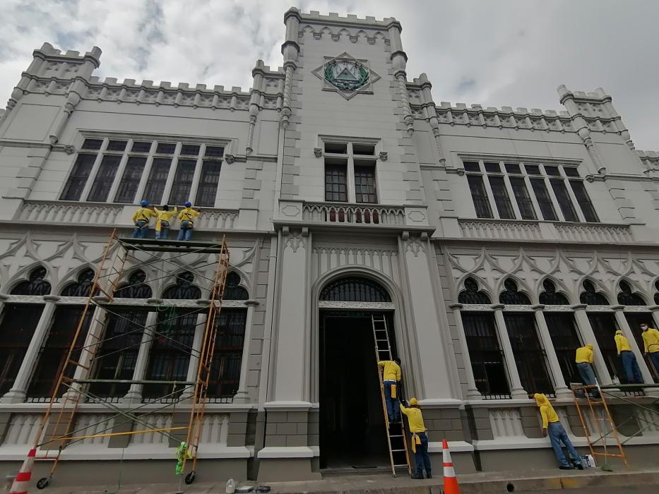 Privados de libertad en fase de confianza, realizan obras de restauración en cuartel central de la PNC privados-de-libertad-en-fase-de-confianza-realizan-obras-de-restauracion-en-cuartel-central-de-la-pnc