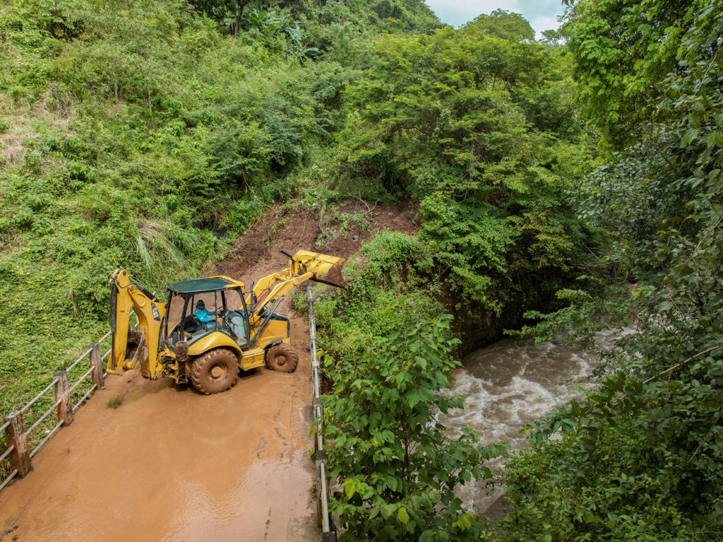 DOM ejecuta obras de mitigación sobre río La Montaña, en Morazán dom-ejecuta-obras-de-mitigacion-sobre-rio-la-montana-en-morazan