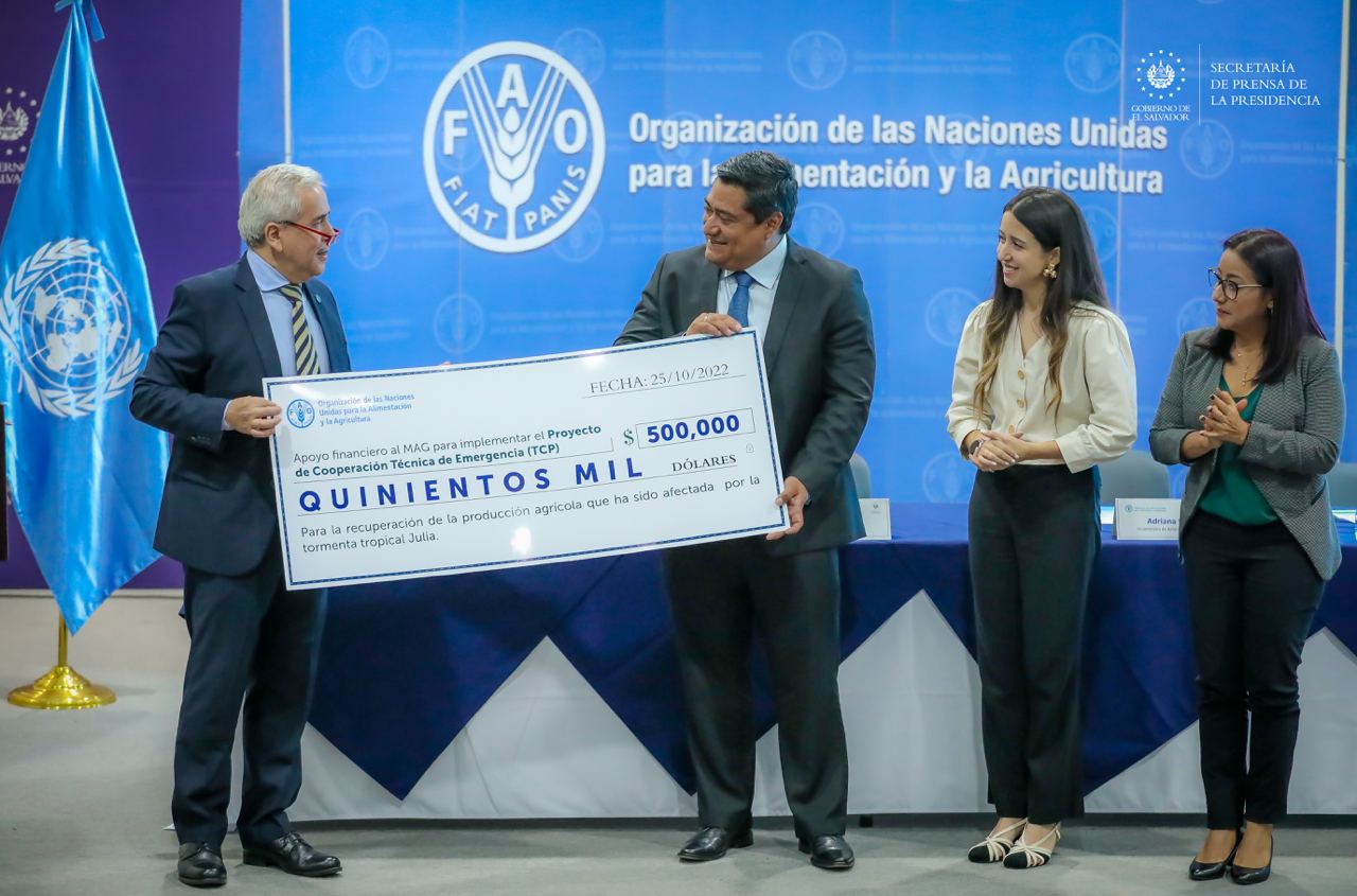 FAO asigna fondos de $500 mil a El Salvador para recuperar la producción agrícola fao-asigna-fondos-de-500-mil-a-el-salvador-para-recuperar-la-produccion-agricola