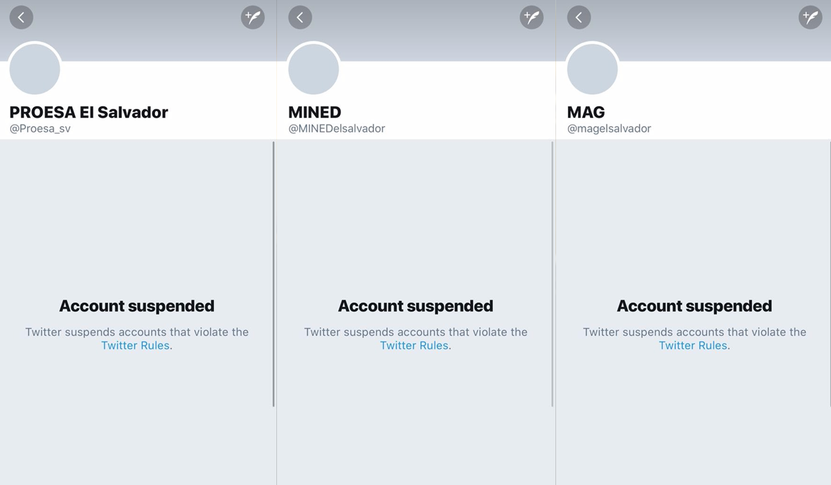 Twitter suspende cuentas del gobierno pues FMLN las usaba para hacerse propaganda twitter-suspende-cuentas-del-gobierno-pues-fmln-las-usaba-para-hacerse-propaganda