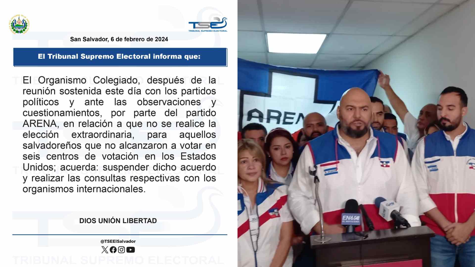 tse-suspende-elecciones-en-el-exterior-tras-peticion-de-arena