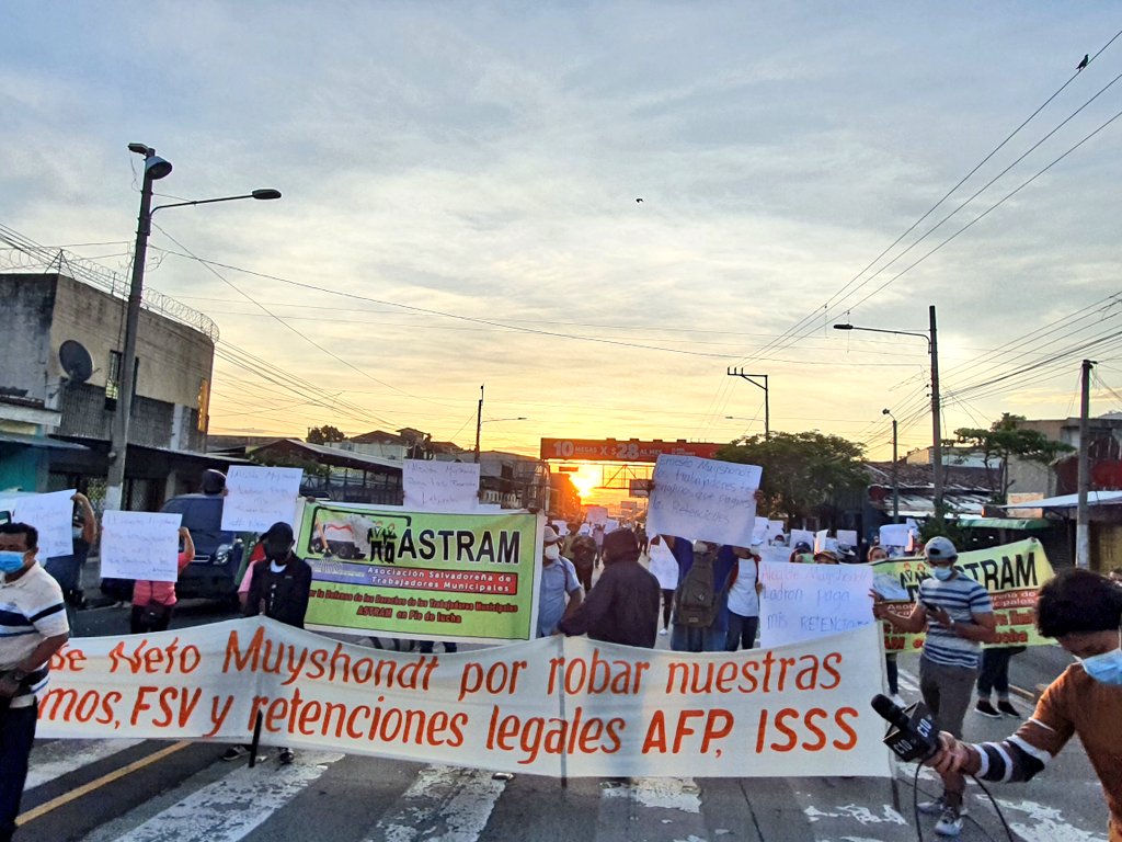 ASTRAM continúa protestas para que FGR procese al alcalde de San Salvador por retención de cuotas astram-continua-protestas-para-que-fgr-procese-al-alcalde-de-san-salvador-por-retencion-de-cuotas