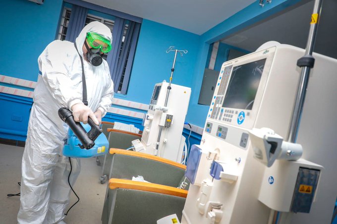 Salud realiza jornada para desinfectar el área de nefrología del Hospital Nacional Rosales salud-realiza-jornada-para-desinfectar-el-area-de-nefrologia-del-hospital-nacional-rosales