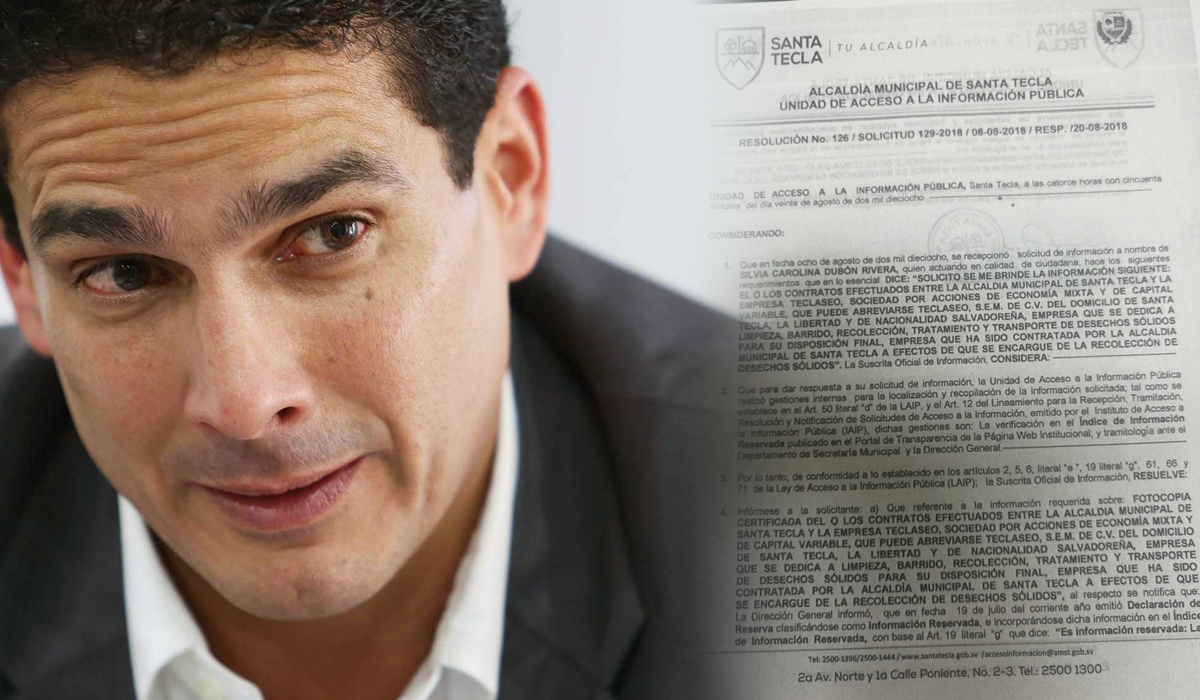 Alcaldía de Santa Tecla niega acceso a información de contratos con empresa que privatizó recolección alcaldia-de-santa-tecla-niega-acceso-a-informacion-de-contratos-con-empresa-que-privatizo-recoleccion